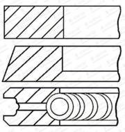 08-434300-00 GOE - Pierścienie tłokowe GOETZE /kpl/ 83mm 