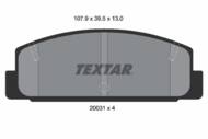 2003101 TEX - Klocki hamulcowe TEXTAR /tył/ MAZDA 323 1.9 16V 98-04