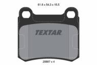 2068701 TEX - Klocki hamulcowe TEXTAR /tył/ DB W124/201