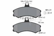2074101 TEX - Klocki hamulcowe TEXTAR /przód/ FIAT DUCATO 82-94