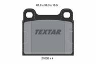 2103501 TEX - Klocki hamulcowe TEXTAR /tył/ DB W123