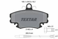 2146304 TEX - Klocki hamulcowe TEXTAR /przód/ RENAULT CLIO -98-/MEGANE 96-/LOGAN/SANDERO