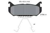 2176603 TEX - Klocki hamulcowe TEXTAR /tył/ MAZDA 626 92-