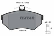 2194503 TEX - Klocki hamulcowe TEXTAR /przód/ /bez czujnika/ VAG A4 -99/PASSAT -99 1.6-1.9