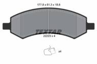 2222301 TEX - Klocki hamulcowe TEXTAR /przód/ DODGE RAM 1500 5.7 4WD 10-12