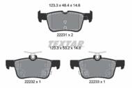 2223103 TEX - Klocki hamulcowe TEXTAR /tył/ FORD FOCUS/GALAXY/KUGA/MONDEO/S-MAX 1.0-2.0 14-