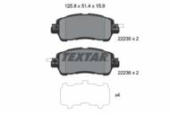 2223501 TEX - Klocki hamulcowe TEXTAR /przód/ MAZDA 2 1.5 14-