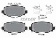 2230401 TEX - Klocki hamulcowe TEXTAR /tył/ FIAT 500X 1.4-2.0 D 4X4 14-
