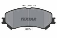 2234701 TEX - Klocki hamulcowe TEXTAR /przód/ RENAULT ESPACE/MEGANE/SCENIC/GRAND SCENIC 15-