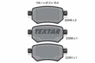 2234901 TEX - Klocki hamulcowe TEXTAR /tył/ MAZDA 6 2.0-2.5 12-