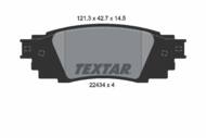 2243401 TEX - Klocki hamulcowe TEXTAR /tył/ TOYOTA C-HR 1.2/1.8 16-