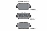 2299401 TEX - Klocki hamulcowe TEXTAR /tył/ MITSUBISHI ECLIPSE 1.5 T-MIVEC/2.2 D 4WD 17-