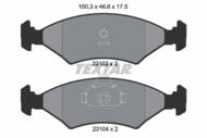 2310301 TEX - Klocki hamulcowe TEXTAR /przód/ FORD FIESTA/PUMA 95-