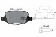 2313803 TEX - Klocki hamulcowe TEXTAR /tył/ DB W168 A-KLASA/W414 PATRZ KATALOG