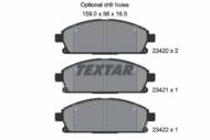 2342001 TEX - Klocki hamulcowe TEXTAR /przód/ NISSAN X-TRAIL 01-/PATHFINDER 97-