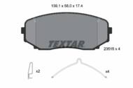 2351503 TEX - Klocki hamulcowe TEXTAR /przód/ MITSUBISHI PAJERO SPORT 2.4 DI-D 4X4 15-