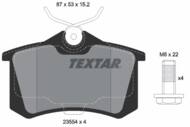 2355401 TEX - Klocki hamulcowe TEXTAR /tył/ VAG GOLF/VENTO/PASSAT/POLO/A4/A6/RENAULT 88-05