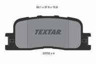 2370201 TEX - Klocki hamulcowe TEXTAR /tył/ TOYOTA CAMRY 01-