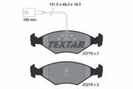 2377601 TEX - Klocki hamulcowe TEXTAR /przód/ FIAT PALIO/SIENA/ALBEA 98-