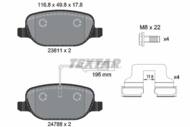 2381101 TEX - Klocki hamulcowe TEXTAR /tył/ ALFA ROMEO GIULIETTA 1.4-2.0 JTDM 10-