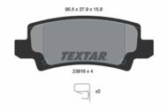 2381601 TEX - Klocki hamulcowe TEXTAR /tył/ (odp.GDB3289) TOYOTA COROLLA 02- UK