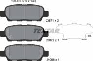 2387101 TEX - Klocki hamulcowe TEXTAR /tył/ (odp.GDB3294) NISSAN X-TRAIL/QASHQAI