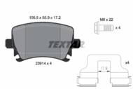 2391481 TEX - Klocki hamulcowe TEXTAR /tył/ /EPAD/ VAG A3/A4/A6/TT 1.8-3.2 04-14