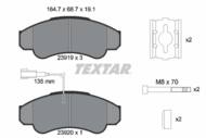 2391901 TEX - Klocki hamulcowe TEXTAR /przód/ /+CZ/ (odp.GDB1518) FIAT DUCATO 02-