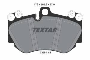2396101 TEX - Klocki hamulcowe TEXTAR /przód/ PORSCHE CAYENNE 02- KOŁA 19 BREMBO