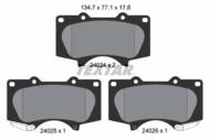 2402401 TEX - Klocki hamulcowe TEXTAR /przód/ (odp.GDB3364) TOYOTA LAND CRUISER 03-/PAJERO 07-