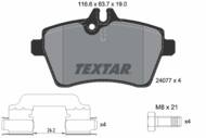 2407702 TEX - Klocki hamulcowe TEXTAR /przód/ DB W169 04-/W245