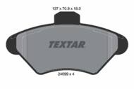 2409901 TEX - Klocki hamulcowe TEXTAR /przód/ FORD MUSTANG 3.8-4.9 93-99
