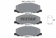 2441801 TEX - Klocki hamulcowe TEXTAR /przód/ GM INSIGNIA 08- 2.8 V6 4X4