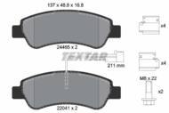 2446503 TEX - Klocki hamulcowe TEXTAR /tył/ FIAT DUCATO 2.0-3.0 D 07-