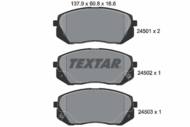 2450101 TEX - Klocki hamulcowe TEXTAR /przód/ (odp.GDB3461) KIA CARENS/SPORTAGE 1.6-2.0 CRDI 4WD 04-