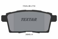 2454501 TEX - Klocki hamulcowe TEXTAR /tył/ MAZDA CX-7/CX-9 07-