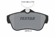 2457803 TEX - Klocki hamulcowe TEXTAR /tył/ FIAT SCUDO 1.6 D MULTIJET 11-