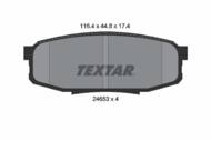 2465301 TEX - Klocki hamulcowe TEXTAR /tył/ TOYOTA LANDCRUISER 08-