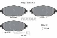 2473803 TEX - Klocki hamulcowe TEXTAR /przód/ VAG GOLF/PASSAT 15-