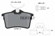 2476501 TEX - Klocki hamulcowe TEXTAR /tył/ (odp.GDB1799) PSA BERLINGO/PARTNER/308 08-