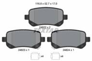 2482201 TEX - Klocki hamulcowe TEXTAR /tył/ CHRYSLER GRAND VOYAGER 2.8 CRD/3.3-3.8 07-