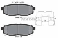 2485401 TEX - Klocki hamulcowe TEXTAR /tył/ SUBARU OUTBACK/TRIBECA 3.0-3.6 06-