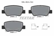 2488501 TEX - Klocki hamulcowe TEXTAR /tył/ TOYOTA AVENSIS 1.6-2.2 D-4D 08-