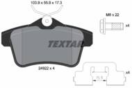 2492201 TEX - Klocki hamulcowe TEXTAR /tył/ PSA 3008/5008 09-/C4/DS4/DS5/RCZ