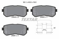 2494901 TEX - Klocki hamulcowe TEXTAR /tył/ HYUNDAI I20/IX20 08- Z ESP