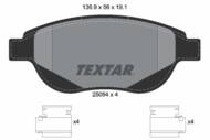 2509401 TEX - Klocki hamulcowe TEXTAR /przód/ PSA C4 1.6/2.0HDI 04-