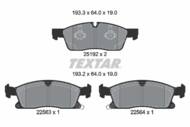 2519209 TEX - Klocki hamulcowe TEXTAR /przód/ JEEP GRAND CHEROKEE 10-