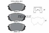 2520504 TEX - Klocki hamulcowe TEXTAR /przód/ KIA CEE'D/OPTIMA/SPORTAGE/XCEED 1.0-2.4 18-