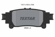 2552501 TEX - Klocki hamulcowe TEXTAR /tył/ LEXUS GS/IS/RC 2.0-3.5 12-