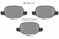 2565201 TEX - Klocki hamulcowe TEXTAR /tył/ FIAT 500L 12-